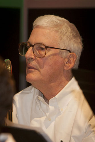 Musician performing at the Christmas concert