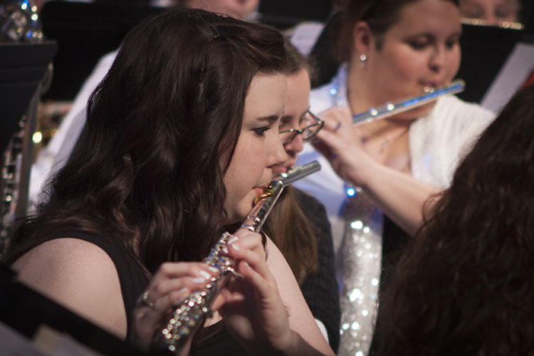 Musicians performing together at the inaugural concert